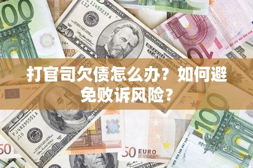武汉打官司欠债怎么办？如何避免败诉风险？