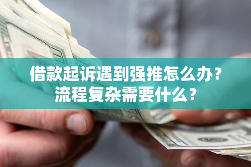 武汉借款起诉遇到强推怎么办？流程复杂需要什么？