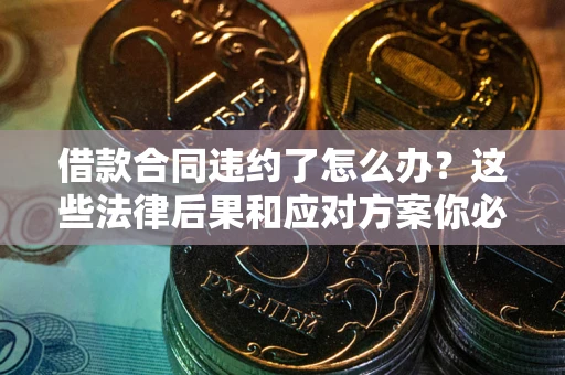 武汉借款合同违约了怎么办？这些法律后果和应对方案你必须知道
