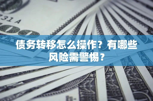 武汉债务转移怎么操作？有哪些风险需警惕？