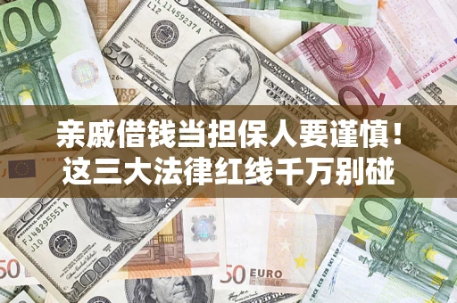武汉亲戚借钱当担保人要谨慎！这三大法律红线千万别碰