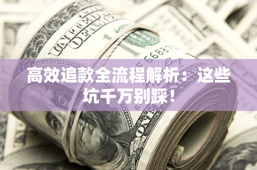 武汉高效追款全流程解析：这些坑千万别踩！