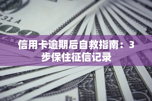 武汉信用卡逾期后自救指南：3步保住征信记录