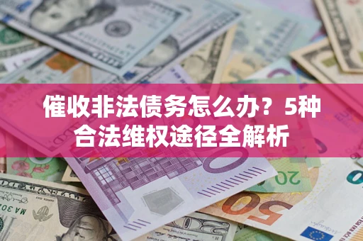 武汉催收非法债务怎么办？5种合法维权途径全解析