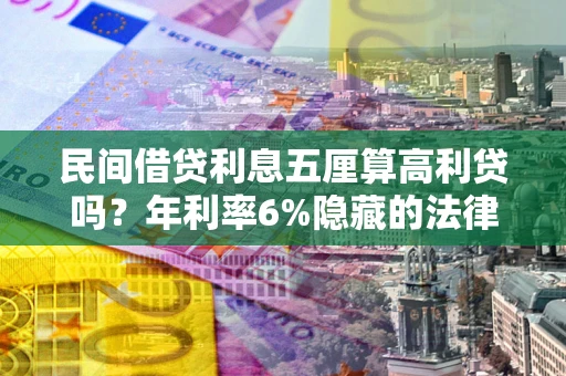 武汉民间借贷利息五厘算高利贷吗？年利率6%隐藏的法律风险全解析