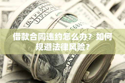 武汉借款合同违约怎么办？如何规避法律风险？