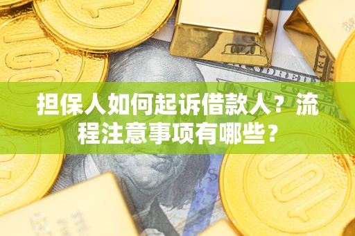 武汉担保人如何起诉借款人？流程注意事项有哪些？